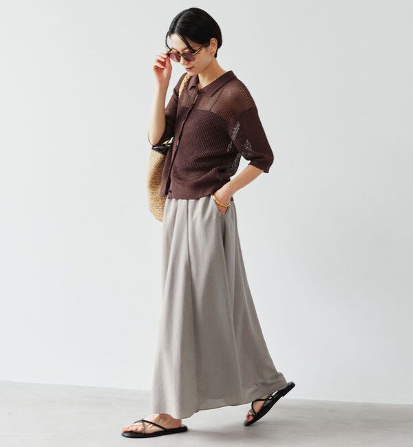 UNITED ARROWS green label relaxing「【結論シリーズ】ドライクロス フレアスカート マシンウォッシャブル  通気性」|フレア|