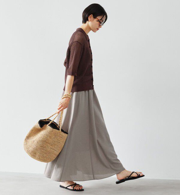 UNITED ARROWS green label relaxing「【結論シリーズ】ドライクロス フレアスカート マシンウォッシャブル  通気性」|フレア|