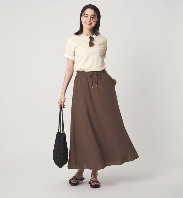 UNITED ARROWS green label relaxing「【結論シリーズ】ドライクロス フレアスカート マシンウォッシャブル  通気性」|フレア|