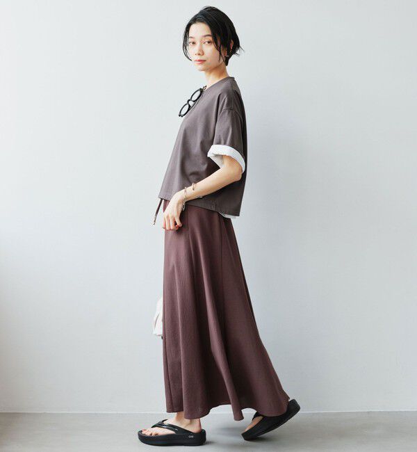 UNITED ARROWS green label relaxing「【結論シリーズ】ドライクロス フレアスカート マシンウォッシャブル  通気性」|フレア|