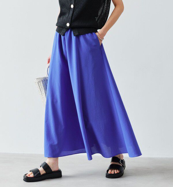 UNITED ARROWS green label relaxing「【結論シリーズ】ドライクロス フレアスカート マシンウォッシャブル  通気性」|フレア|