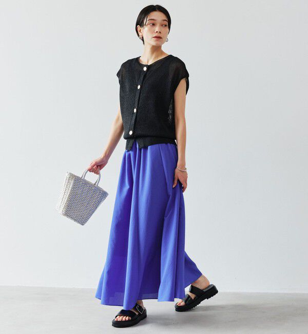 UNITED ARROWS green label relaxing「【結論シリーズ】ドライクロス フレアスカート マシンウォッシャブル  通気性」|フレア|