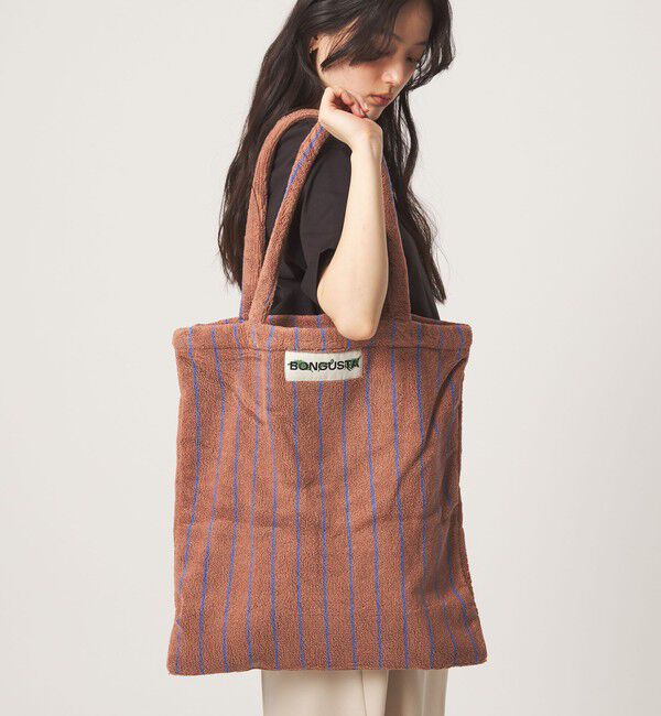 UNITED ARROWS green label relaxing「＜BONGUSTA＞トートバッグ（ストライプ）」|トートバッグ|MD.BROWN