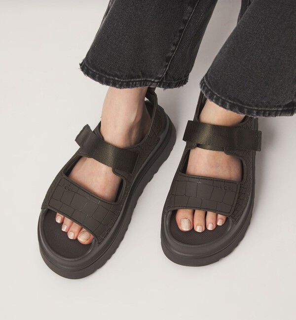 UNITED ARROWS green label relaxing「＜UGG＞ゴールデングロウ エンボスト サンダル」|サンダル|
