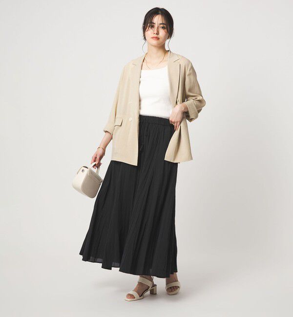 UNITED ARROWS green label relaxing「ボイル パネル フレア スカート」|フレア|