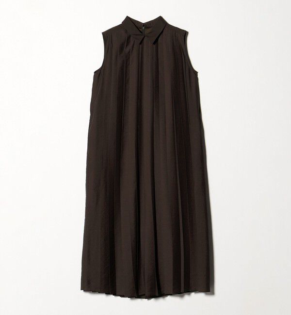 UNITED ARROWS green label relaxing「エリツキ プリーツ ノースリーブ ワンピース」|ワンピース|