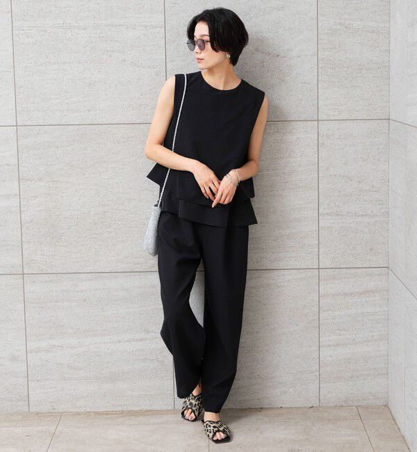 UNITED ARROWS green label relaxing「【結論シリーズ】ダブルフレアオールインワン マシンウォッシャブル 通気性 ストレッチ」|オールインワン|