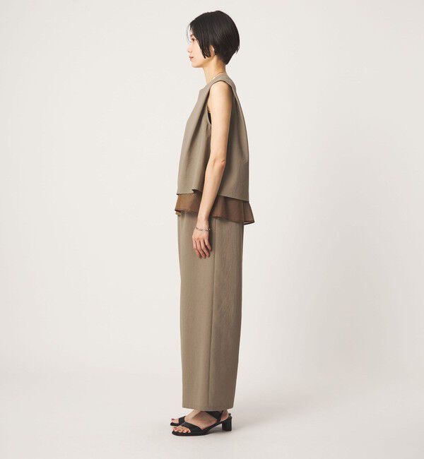UNITED ARROWS green label relaxing「【結論シリーズ】ダブルフレアオールインワン マシンウォッシャブル 通気性 ストレッチ」|オールインワン|