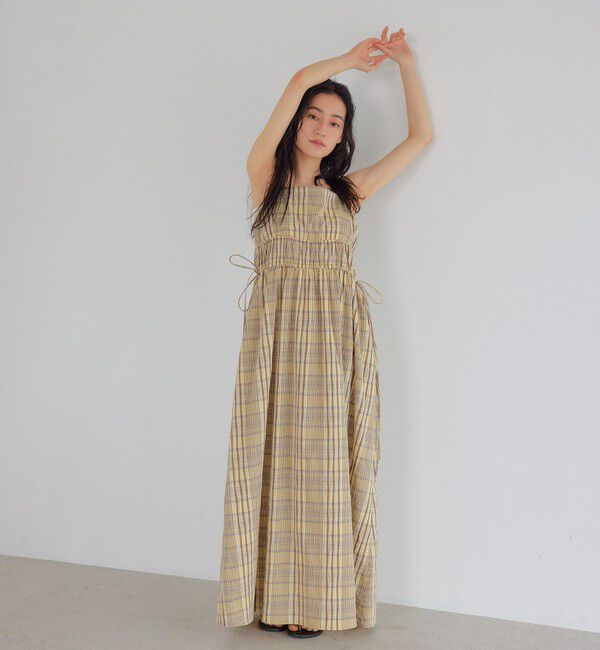 EMMEL REFINES「＜EMMEL REFINES＞EM ビッグチェック キャミワンピース」|ワンピース|