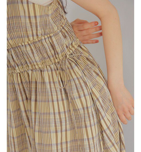 EMMEL REFINES「＜EMMEL REFINES＞EM ビッグチェック キャミワンピース」|ワンピース|