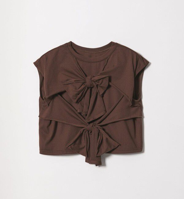 EMMEL REFINES「＜EMMEL REFINES＞EM 2リボン ショート プルオーバー」|Tシャツ・カットソー|