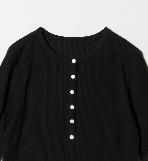 UNITED ARROWS green label relaxing「【WEB限定】＜at ease＞シアーテレコ ヘンリーネック ショートスリーブ カットソー」|Tシャツ・カットソー|