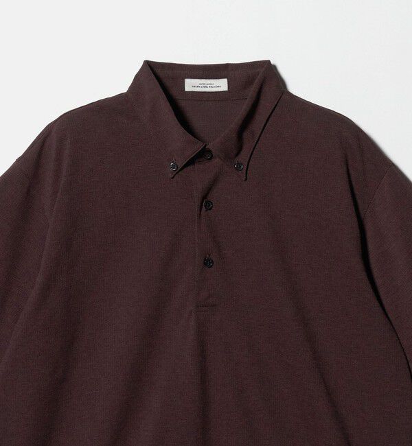 UNITED ARROWS green label relaxing「プライムフレックス ドット メッシュ ボタンダウン ビズポロ ポロシャツ -ストレッチ・吸水速乾・通気性-」|ポロシャツ|