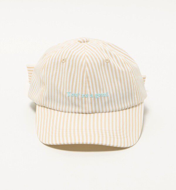 UNITED ARROWS green label relaxing「ストライプ バック リボン キャップ / キッズ」|キャップ・キャスケット|