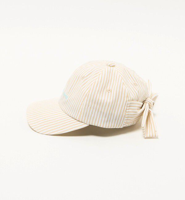 UNITED ARROWS green label relaxing「ストライプ バック リボン キャップ / キッズ」|キャップ・キャスケット|