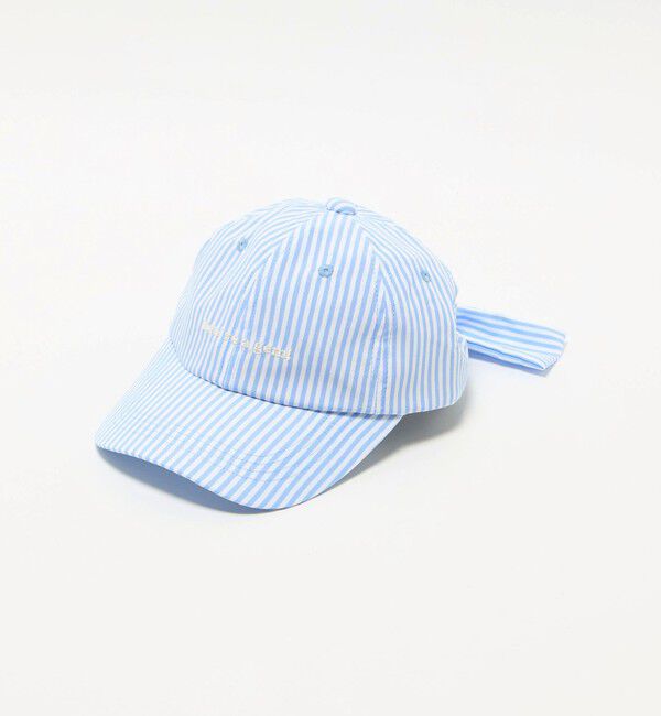 UNITED ARROWS green label relaxing「ストライプ バック リボン キャップ / キッズ」|キャップ・キャスケット|