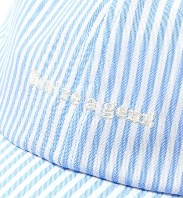 UNITED ARROWS green label relaxing「ストライプ バック リボン キャップ / キッズ」|キャップ・キャスケット|