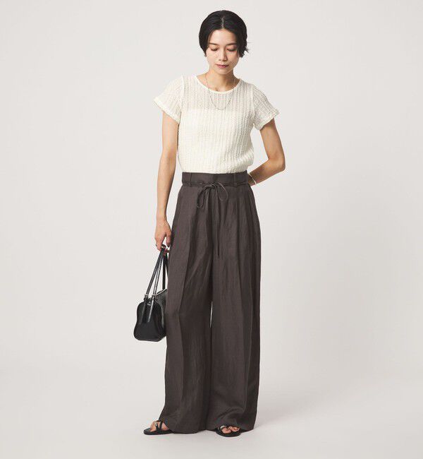 UNITED ARROWS green label relaxing「シャーリング Tシャツ」|Tシャツ・カットソー|