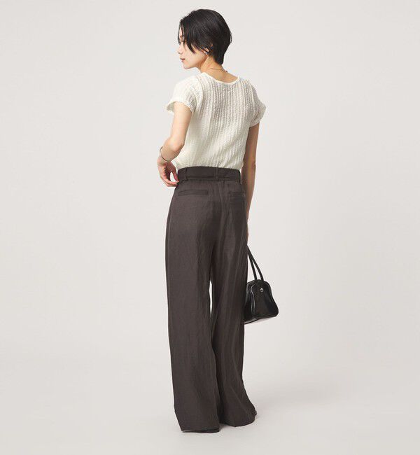 UNITED ARROWS green label relaxing「シャーリング Tシャツ」|Tシャツ・カットソー|