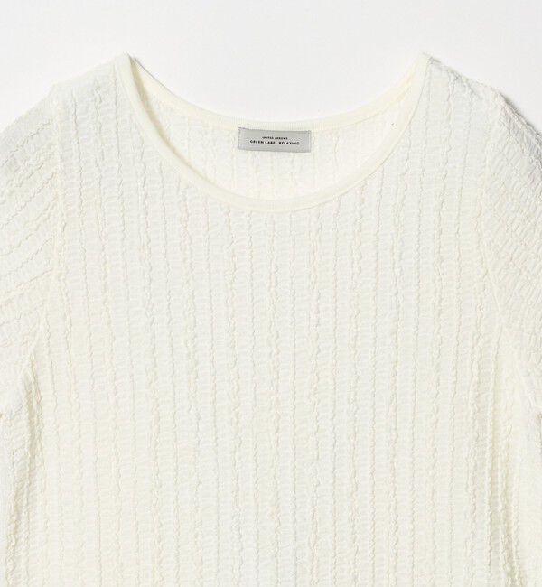 UNITED ARROWS green label relaxing「シャーリング Tシャツ」|Tシャツ・カットソー|