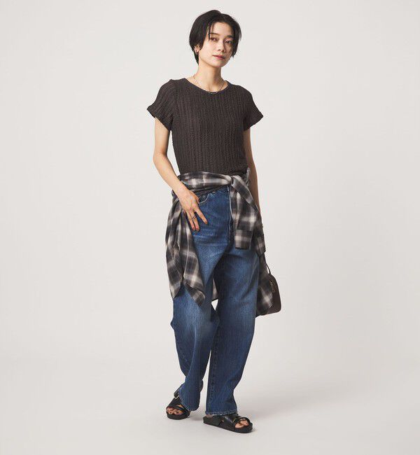 UNITED ARROWS green label relaxing「シャーリング Tシャツ」|Tシャツ・カットソー|
