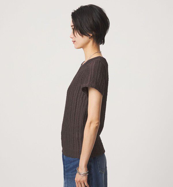 UNITED ARROWS green label relaxing「シャーリング Tシャツ」|Tシャツ・カットソー|