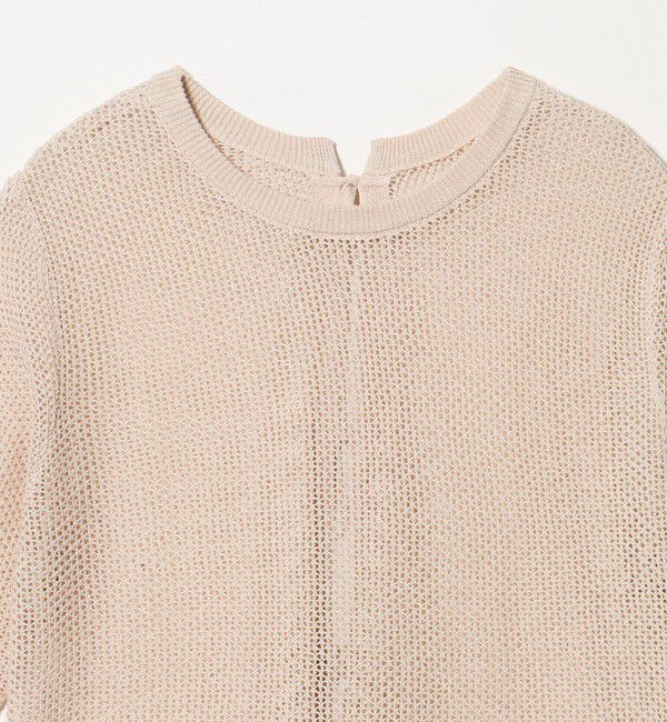 UNITED ARROWS green label relaxing「メッシュ クルーネック リボン ショートスリーブ ニット」|ニット・セーター|
