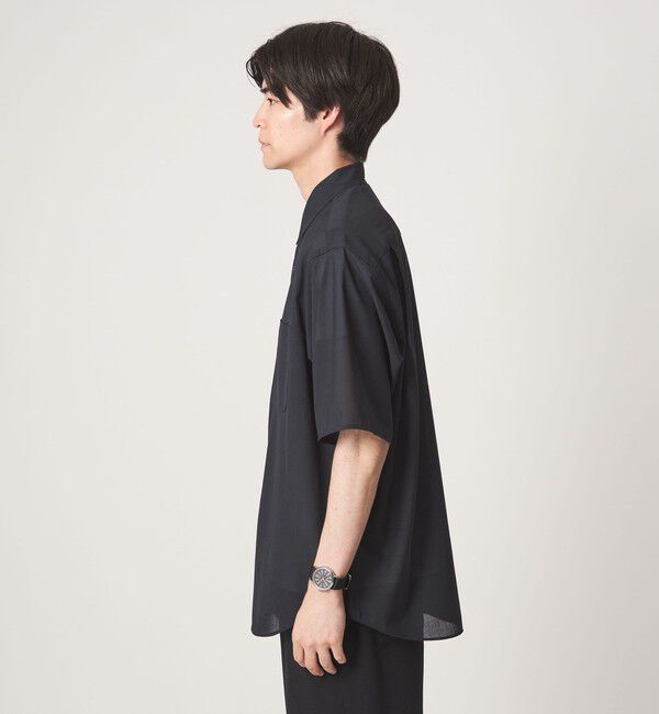 UNITED ARROWS green label relaxing「ウォッシャブル TW サイロ ジャストルーズ レギュラーカラー 半袖 シャツ -通気性・接触冷感-」|シャツ・ブラウス|
