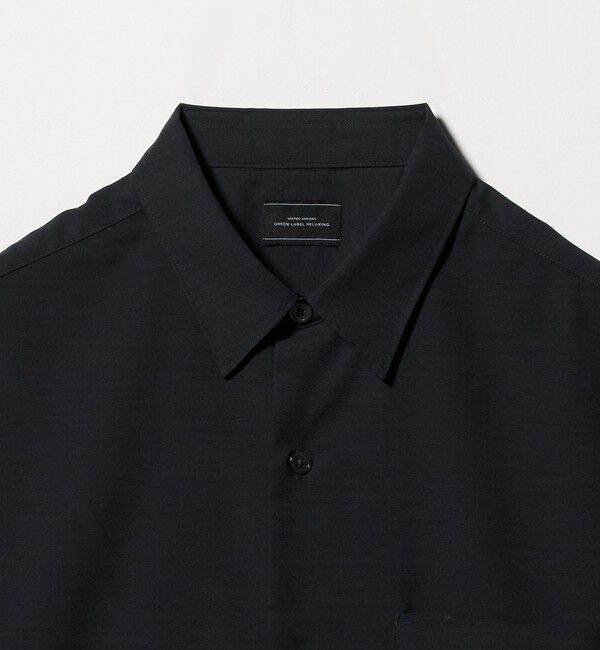 UNITED ARROWS green label relaxing「ウォッシャブル TW サイロ ジャストルーズ レギュラーカラー 半袖 シャツ -通気性・接触冷感-」|シャツ・ブラウス|