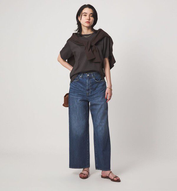 UNITED ARROWS green label relaxing「［size SHORT/TALLあり］ワイド デニム パンツ」|デニム|