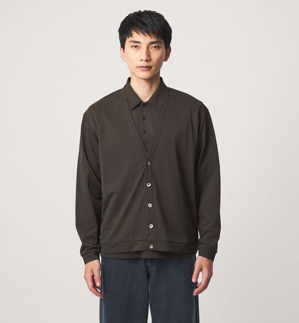 UNITED ARROWS green label relaxing「アイスコットン カノコ カーディガン -接触冷感-」|カーディガン|