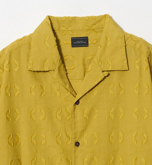 UNITED ARROWS green label relaxing「コットン ジャカード オープンカラー 半袖 シャツ」|シャツ・ブラウス|