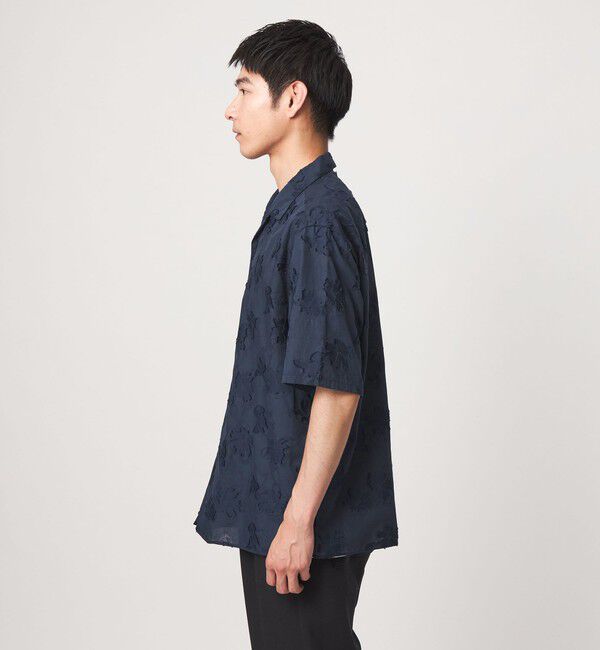 UNITED ARROWS green label relaxing「コットン ジャカード オープンカラー 半袖 シャツ」|シャツ・ブラウス|