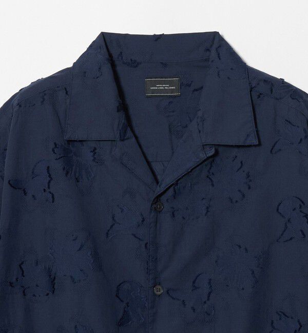 UNITED ARROWS green label relaxing「コットン ジャカード オープンカラー 半袖 シャツ」|シャツ・ブラウス|