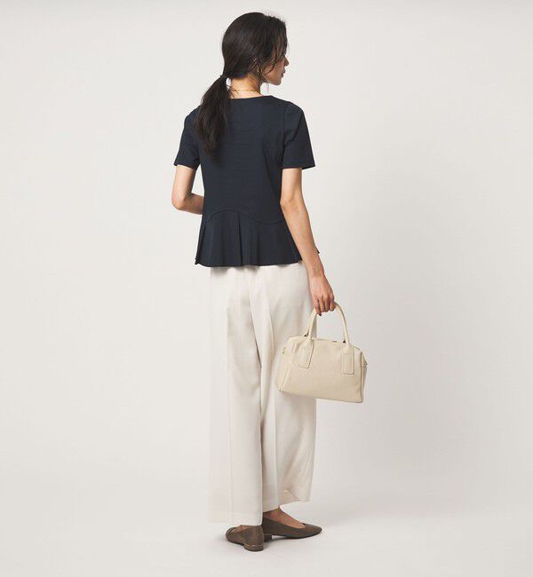 UNITED ARROWS green label relaxing「スムース イレヘム ペプラム カットソー 接触冷感」|Tシャツ・カットソー|