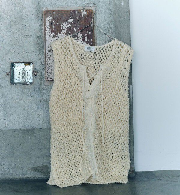 UNITED ARROWS green label relaxing「＜SEASONAL COLLECTION＞フリンジ ニット ジレ」|ニット・セーター|