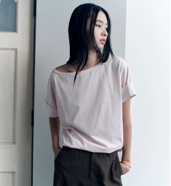 UNITED ARROWS green label relaxing「＜SEASONAL COLLECTION＞LOTUS Tシャツ」|Tシャツ・カットソー|PINK