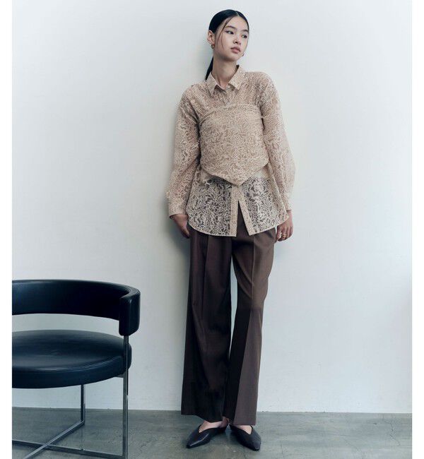 UNITED ARROWS green label relaxing「＜SEASONAL COLLECTION＞IPEKER オパール スカーフ シャツ」|シャツ・ブラウス|