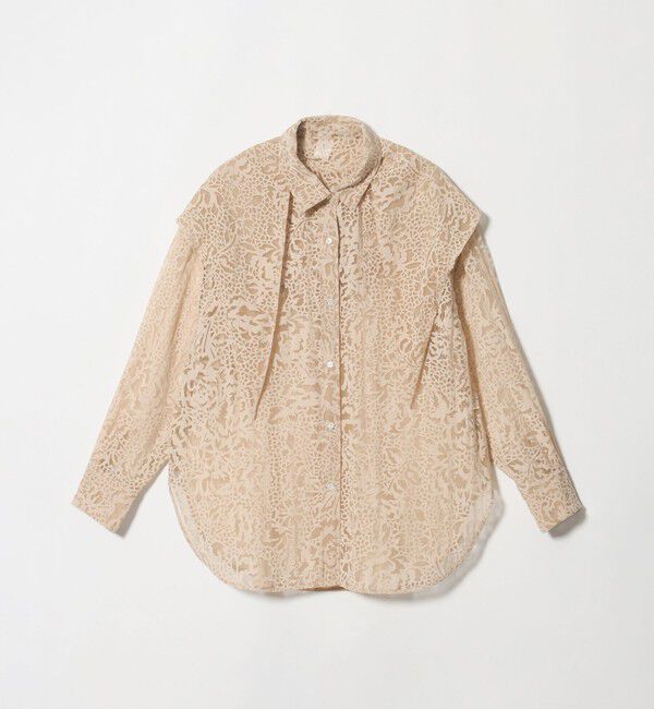 UNITED ARROWS green label relaxing「＜SEASONAL COLLECTION＞IPEKER オパール スカーフ シャツ」|シャツ・ブラウス|