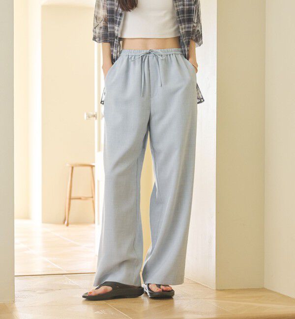 BEAUTY&YOUTH UNITED ARROWS「リネンライク ライトイージーパンツ ウォッシャブル 防シワ」|その他|