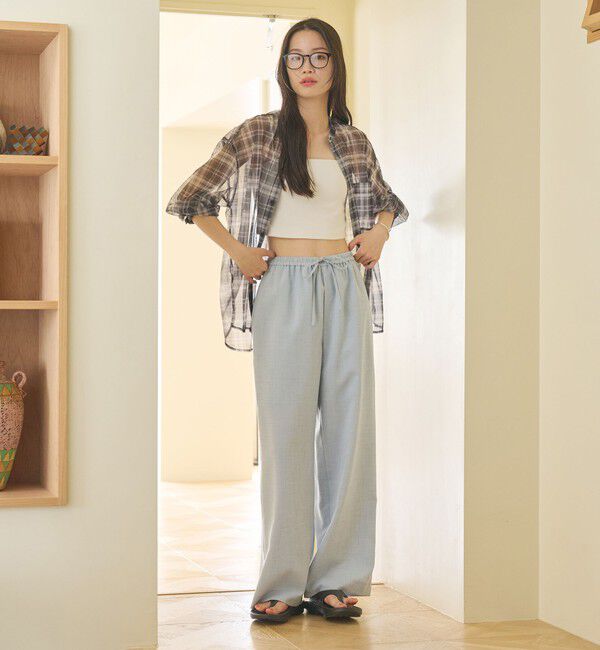 BEAUTY&YOUTH UNITED ARROWS「リネンライク ライトイージーパンツ ウォッシャブル 防シワ」|その他|
