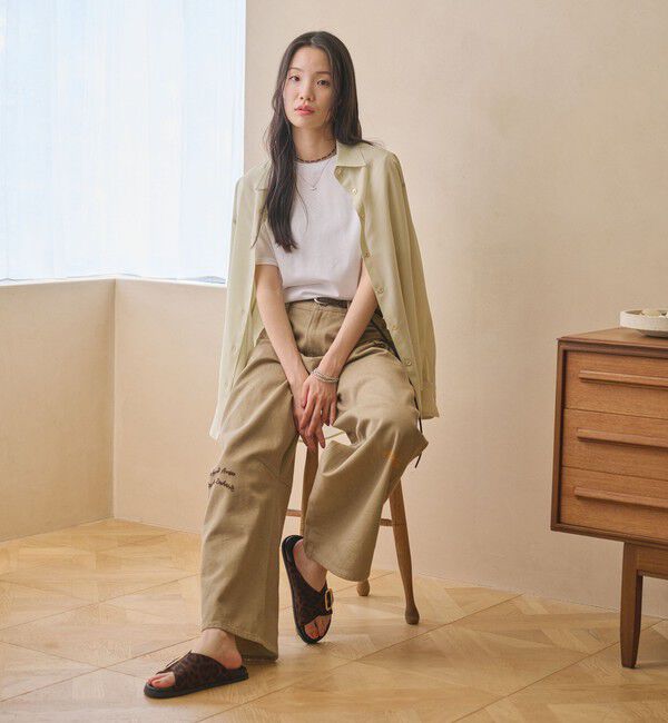 BEAUTY&YOUTH UNITED ARROWS「スエードライク ビッグバックル スライダー サンダル」|サンダル|