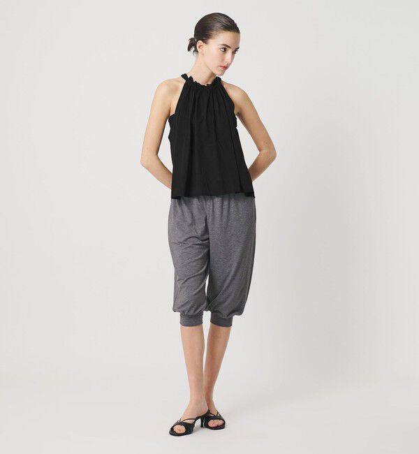 ATTISESSION「＜ATTISESSION＞シアージャージ ギャザー ホルターネックトップス」|Tシャツ・カットソー|