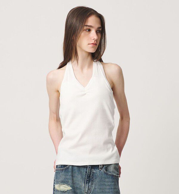ATTISESSION「＜ATTISESSION＞バックタイ ホルターネック トップス」|Tシャツ・カットソー|