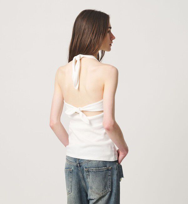 ATTISESSION「＜ATTISESSION＞バックタイ ホルターネック トップス」|Tシャツ・カットソー|