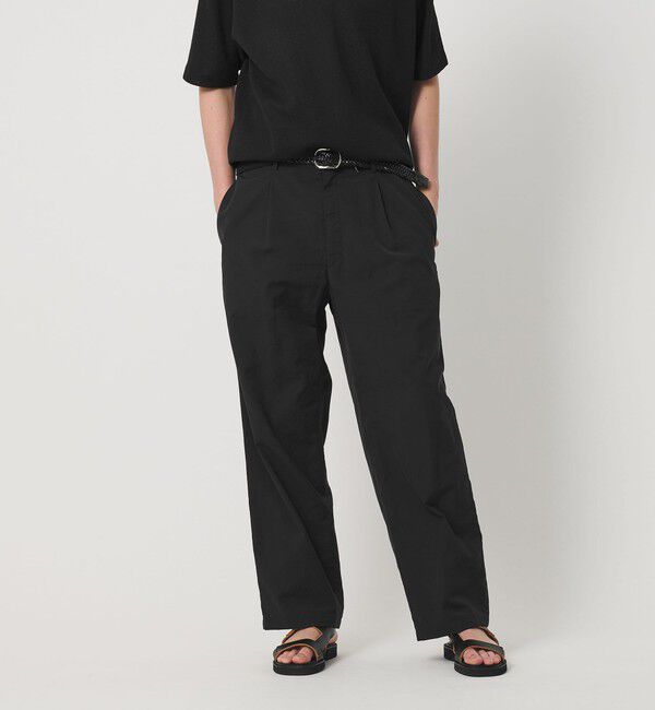 BEAUTY&YOUTH UNITED ARROWS「ライト フラックス 1プリーツ テーパード パンツ NO.9」|チノ|