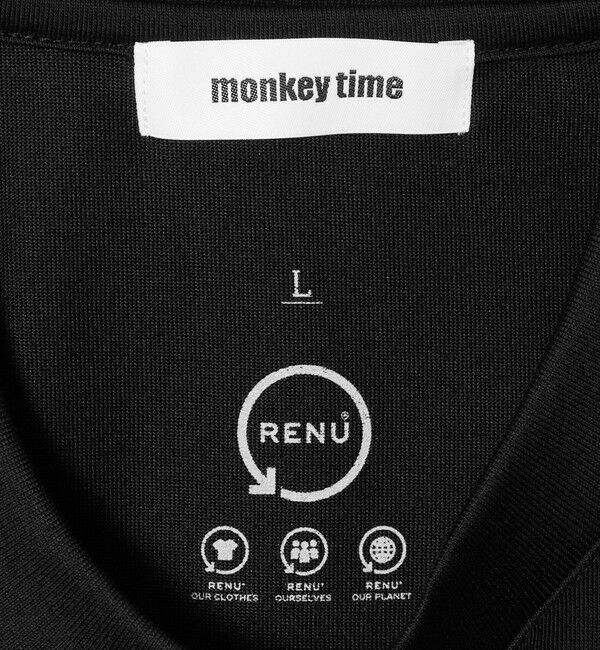 MONKEY TIME「RENU シリーズ  ジャージー コード クルー」|Tシャツ・カットソー|
