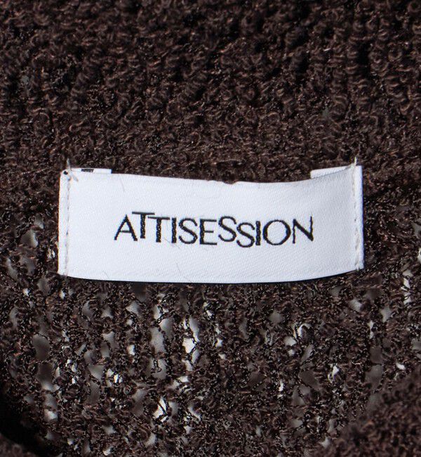 ATTISESSION「＜ATTISESSION＞E/C RSL レース フレンチスリーブ シャツ」|シャツ・ブラウス|