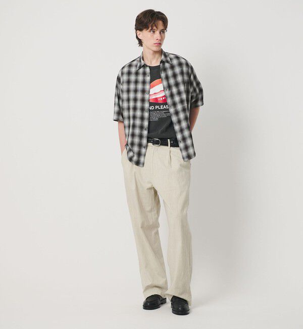 BEAUTY&YOUTH UNITED ARROWS「ボイル オンブレ チェック レギュラーカラー シャツ GRANDE型」|シャツ・ブラウス|