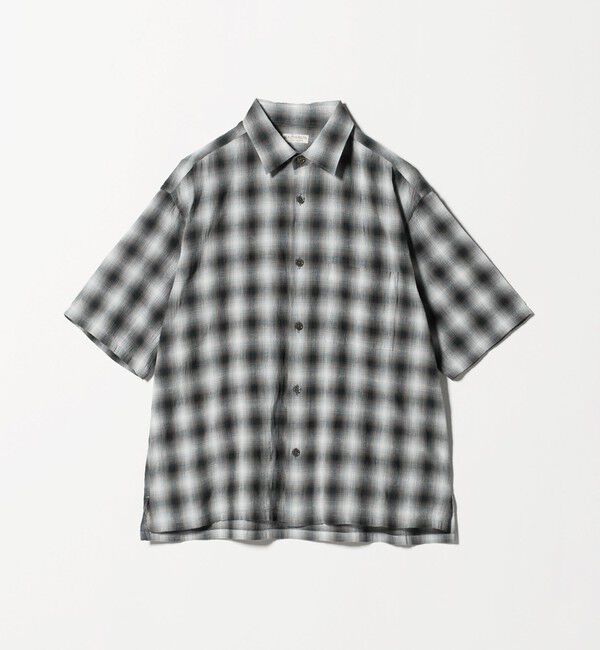 BEAUTY&YOUTH UNITED ARROWS「ボイル オンブレ チェック レギュラーカラー シャツ GRANDE型」|シャツ・ブラウス|